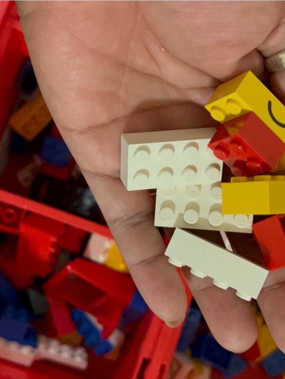 Modular Red Storage Case with Yellow Building-Block Panels - Picture 5 of 5